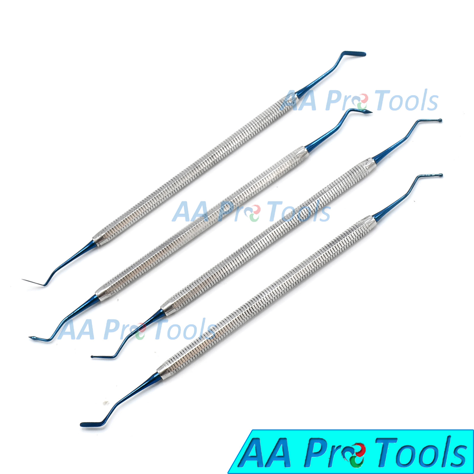4 Dentist Restorative Composite Filling Instruments Titanium Coated DN-2143