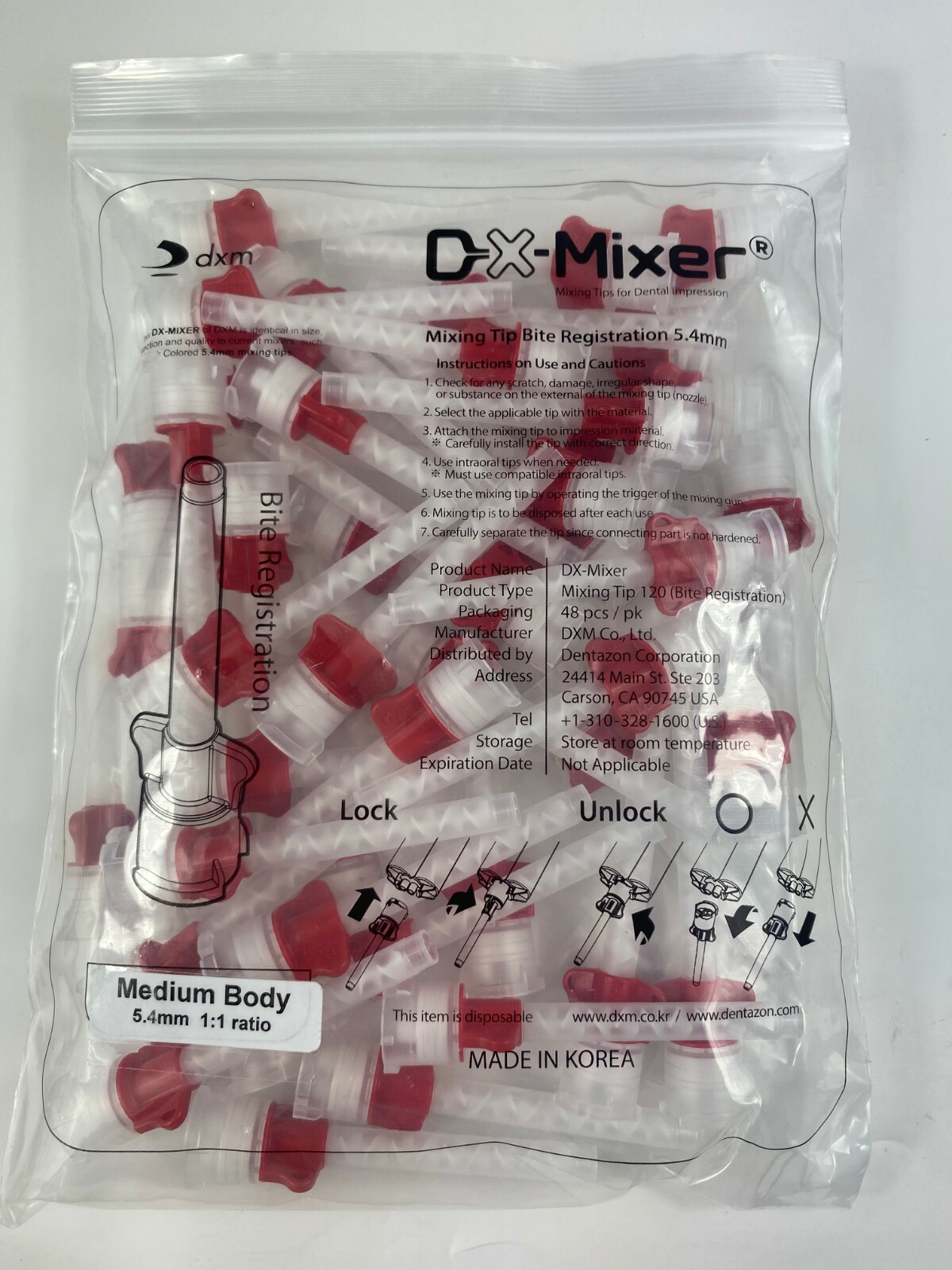 35Dental Disposable Impression Bite Tray Posterior Side +Free 48 MediumMixingTip