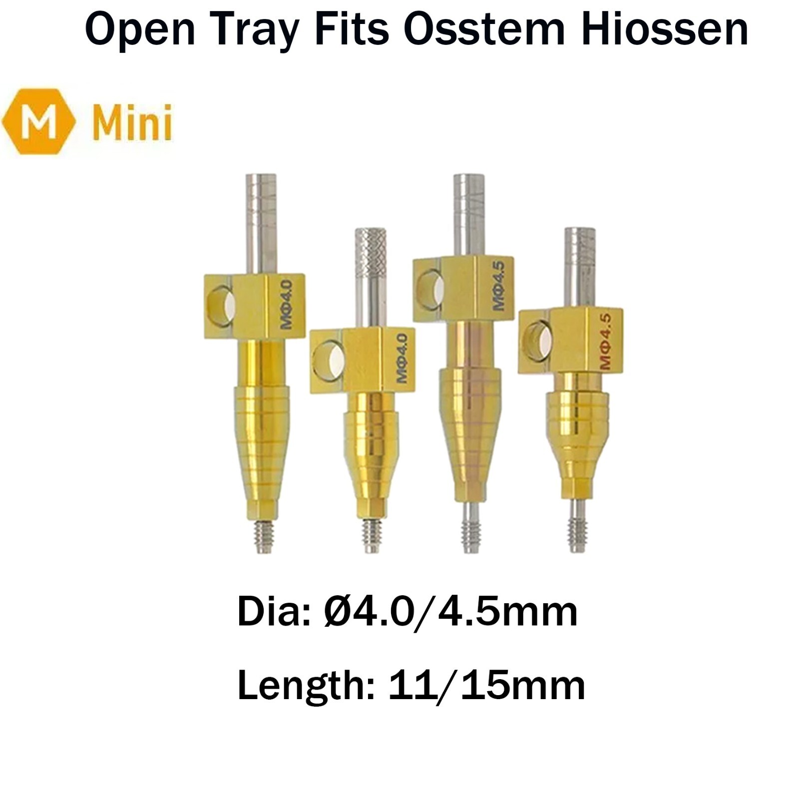 Dental Transfer Impression Coping Alloy Open Tray Fits Osstem Hiossen M/R