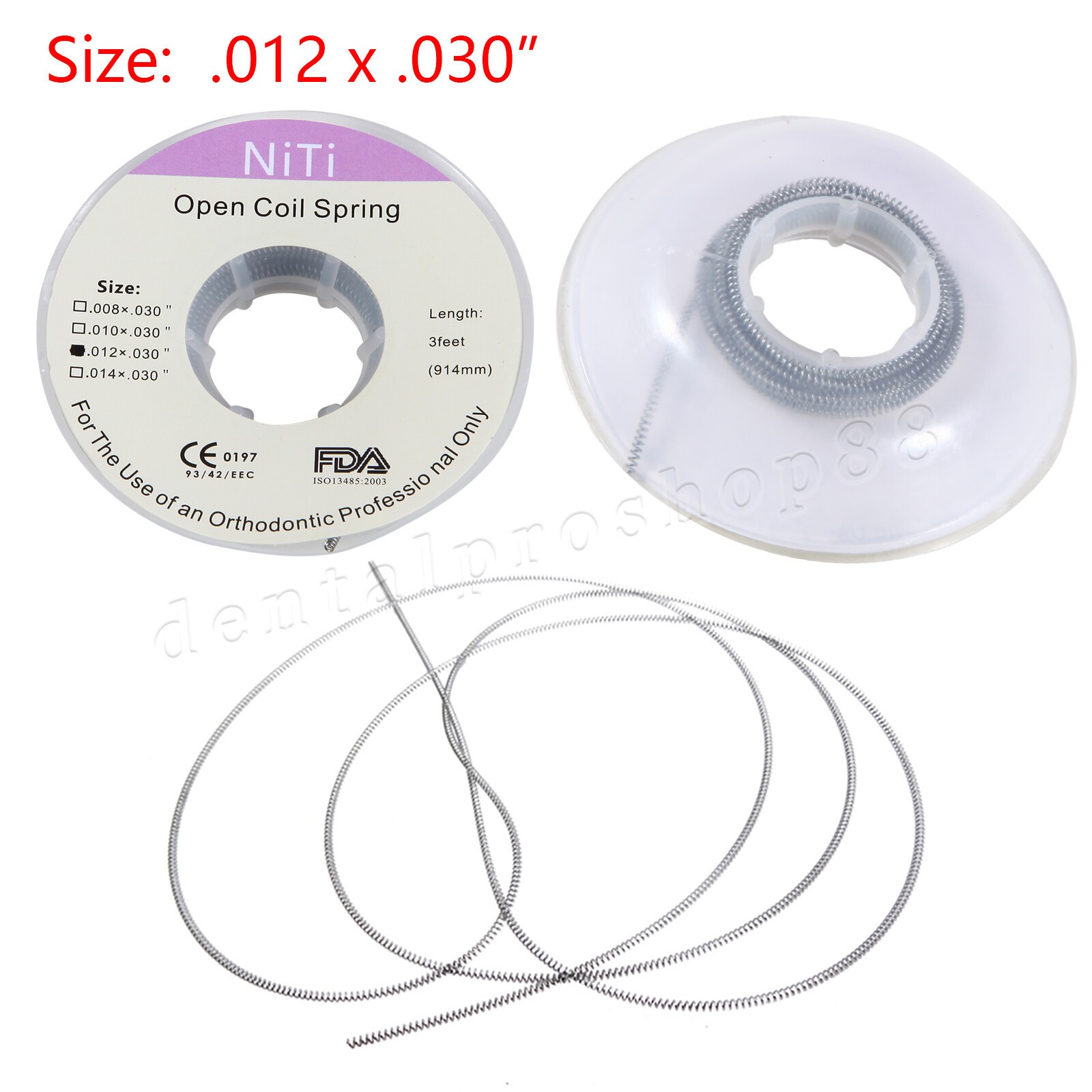1 Roll Dental Ortho Niti Open Coil Spring 3 Feet Dia.012 inch 914 mm