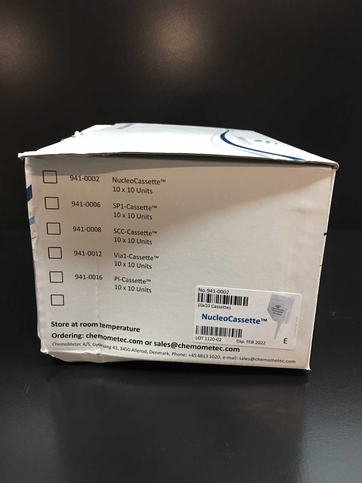 Chemometec REF 941-0002 NucleoCassette Vial Cassette 10 x 10 Units