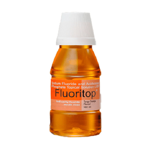 Dental FLUORITOP Anty Cavity Fluoride Mouth Rinse For Anticaries Treatment 160ml