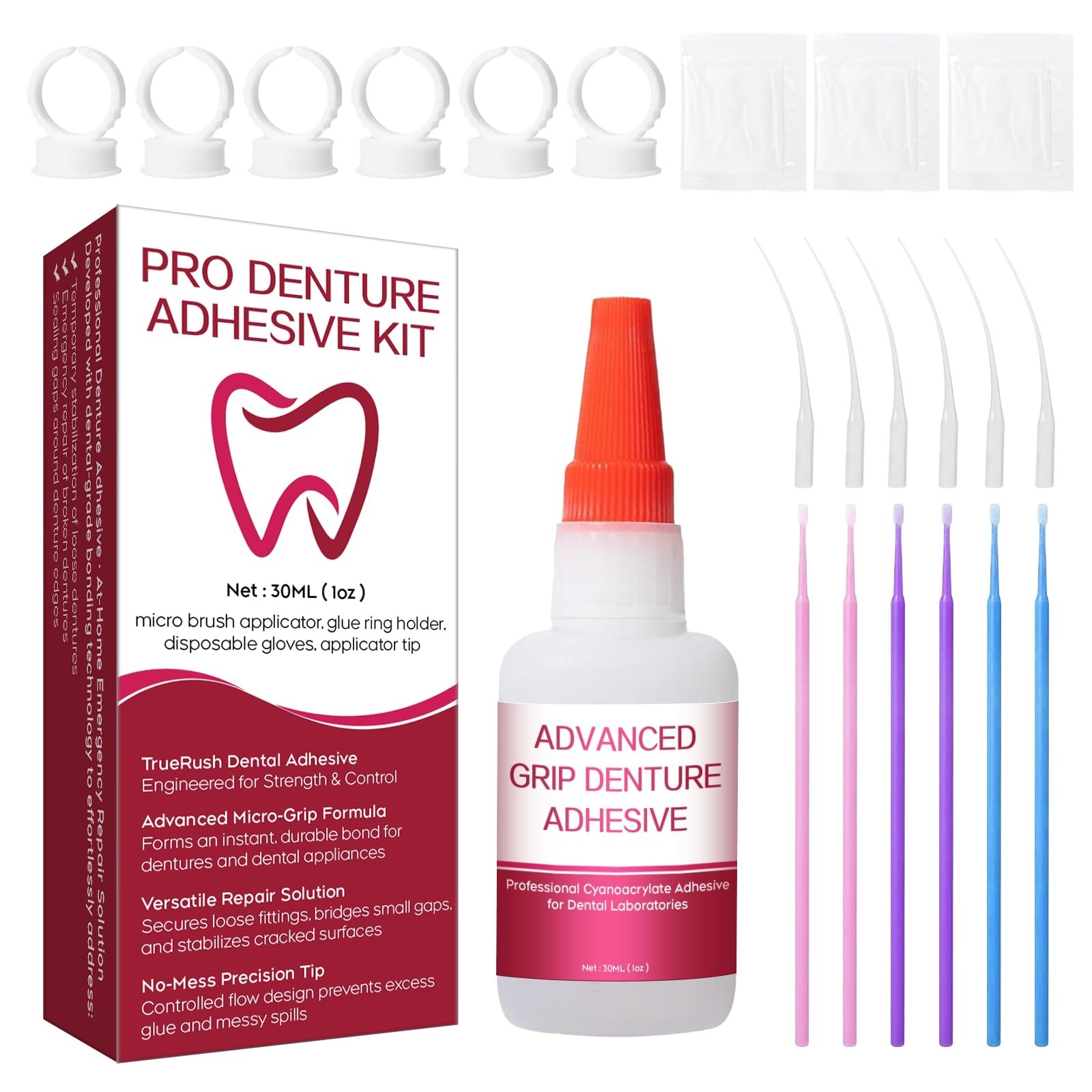 Instant Bonding Dental Glue for Dentures & Lab Tools – Fast-Setting, Long-Lastin