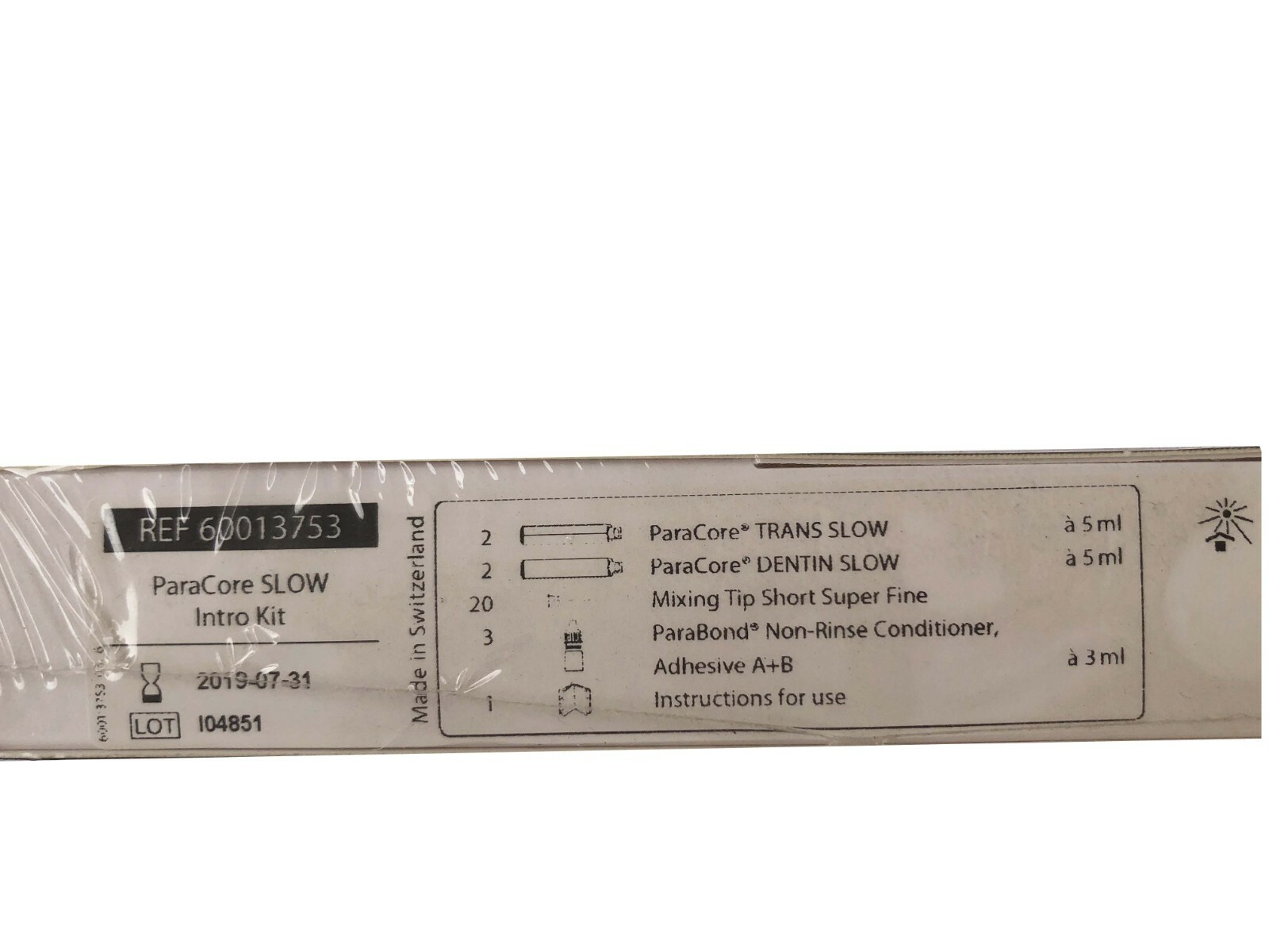 Coltene ParaCore kit Dual Cure Core Buildup Luting Restoration Fast Ship