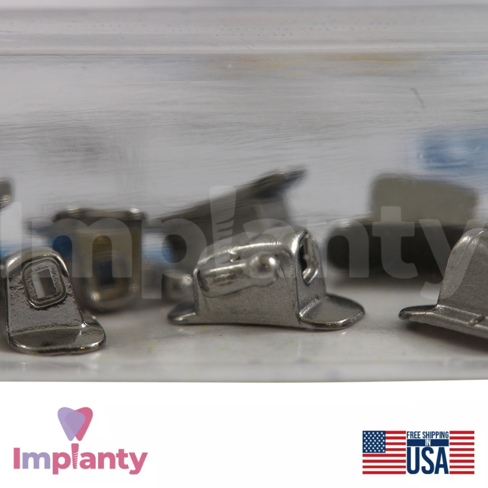 Simple Buccal Tube Non-Conventional Dental Hook MIM Stainless Steel 10pcs