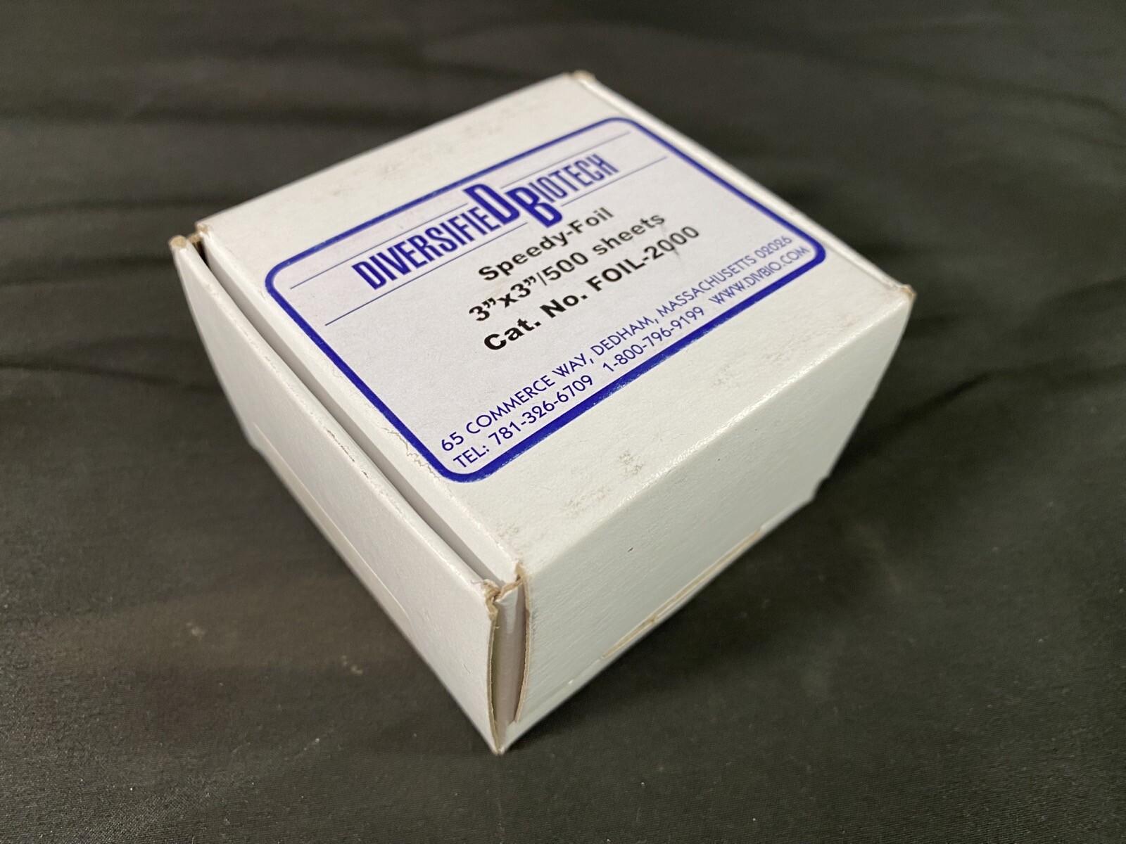 DIVERSIFIED BIOTECH Speedy-Foil Aluminum 3″x3″ Sheets FOIL-2000 (500/Pack)