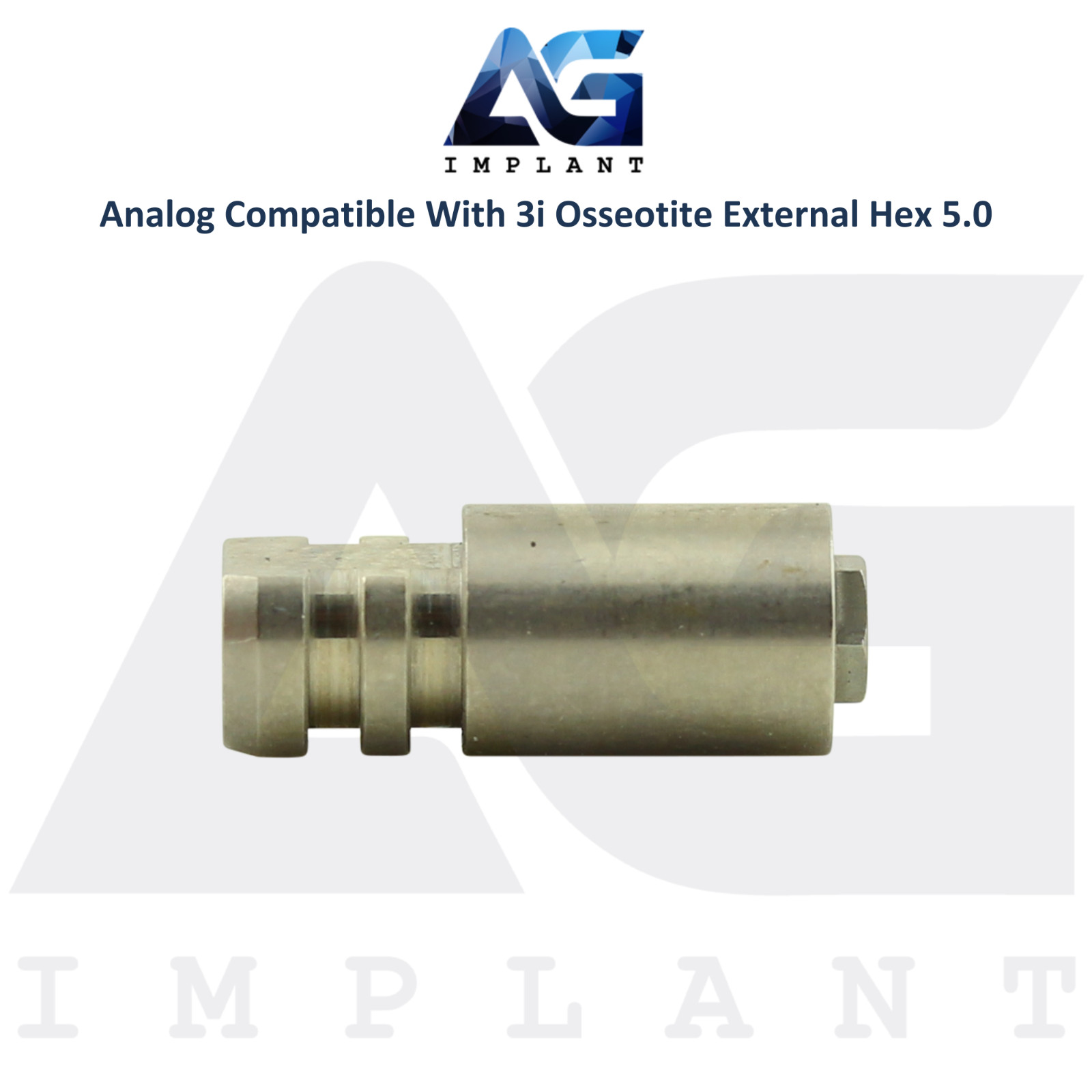 5 Fixture Analog Compatible with 3i Osseotite® External Hex Ø5.0mm Dental Lab