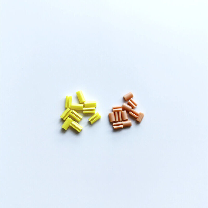 10Pieces Dental Rider Female Yellow Riders Fits Hader Bar Attachment Bolt Small