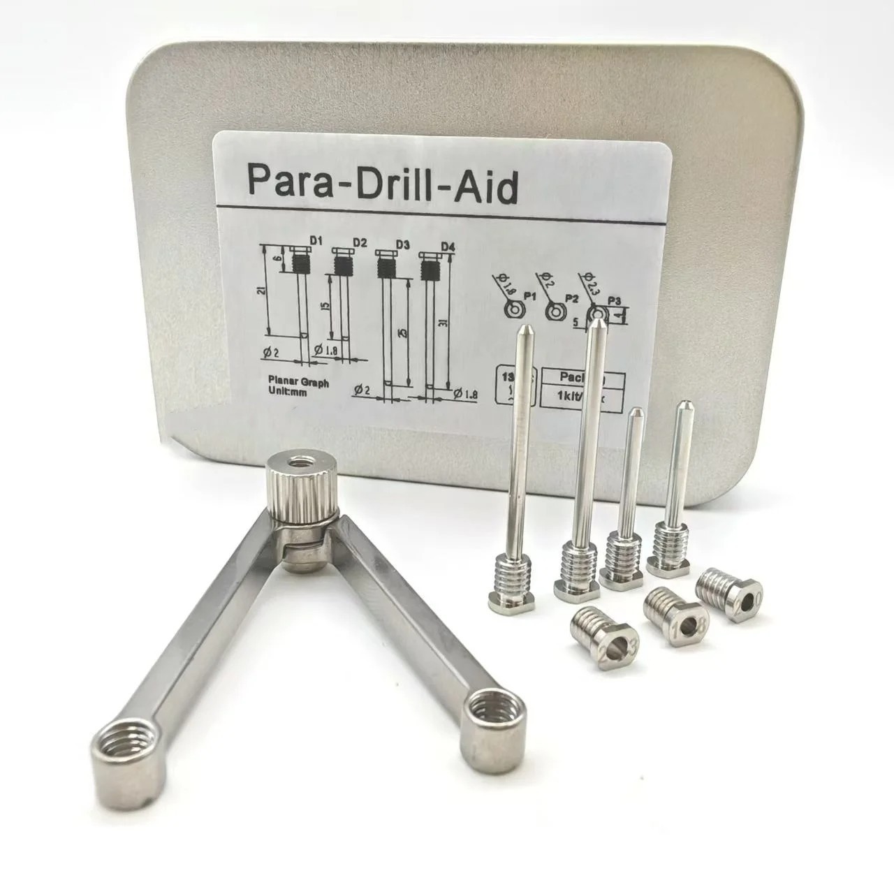 Dental Implant Para Drill Aid Implant Guide Parallel Position Locator Steel kit