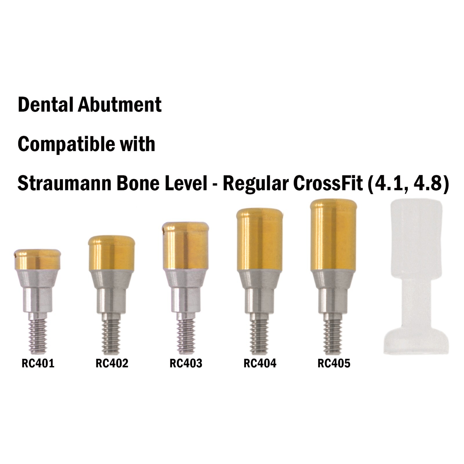 Dental Locator Attachment Abutment NC/RC Fits Straumann ITI 1.0-5.0mm Removable