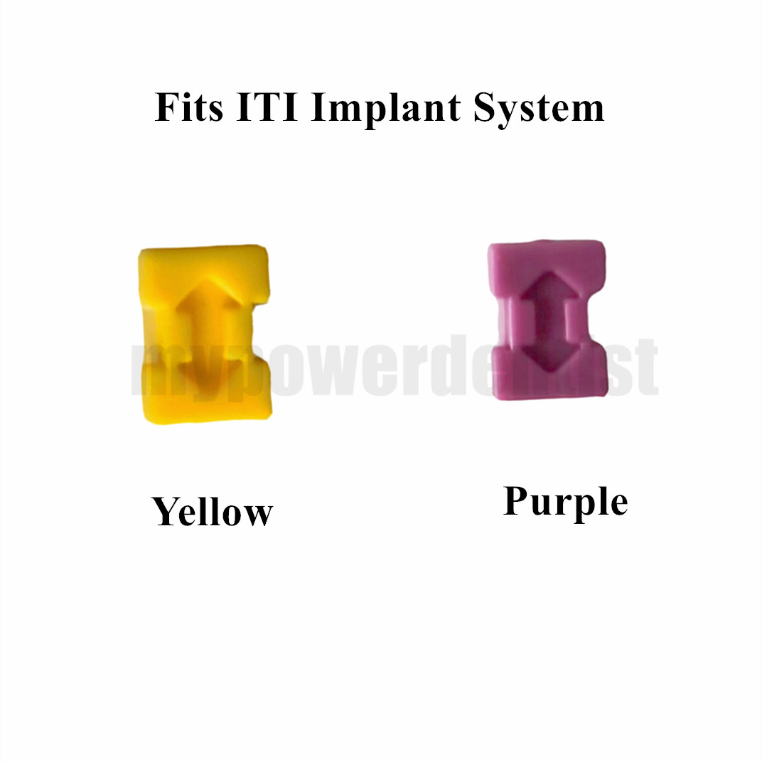Dental ITI RN/NC Caps Close Red Plastic Cap Closed Tray Impression Coping