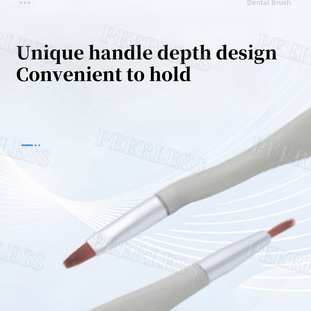 Dental Brush Pen Replaceable Brushes Head Straight Curved Head Mini Micro Brush