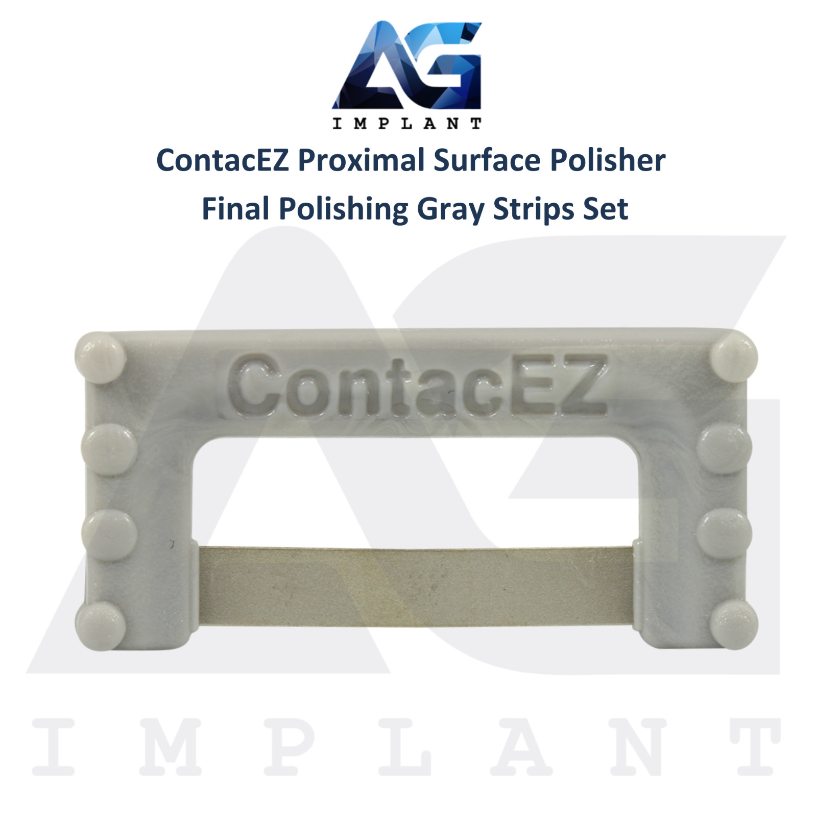ContacEZ Proximal Surface Polisher Final Polishing Gray Dental Strips 8pcs