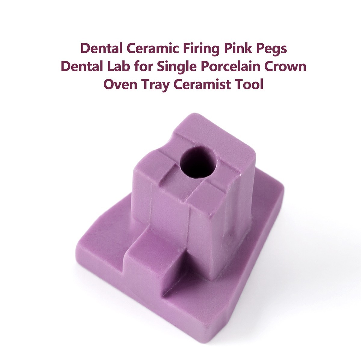 AZDENT Dental Lab Ceramic Firing Pink Pegs for Porcelain Single Crowns Oven Tray