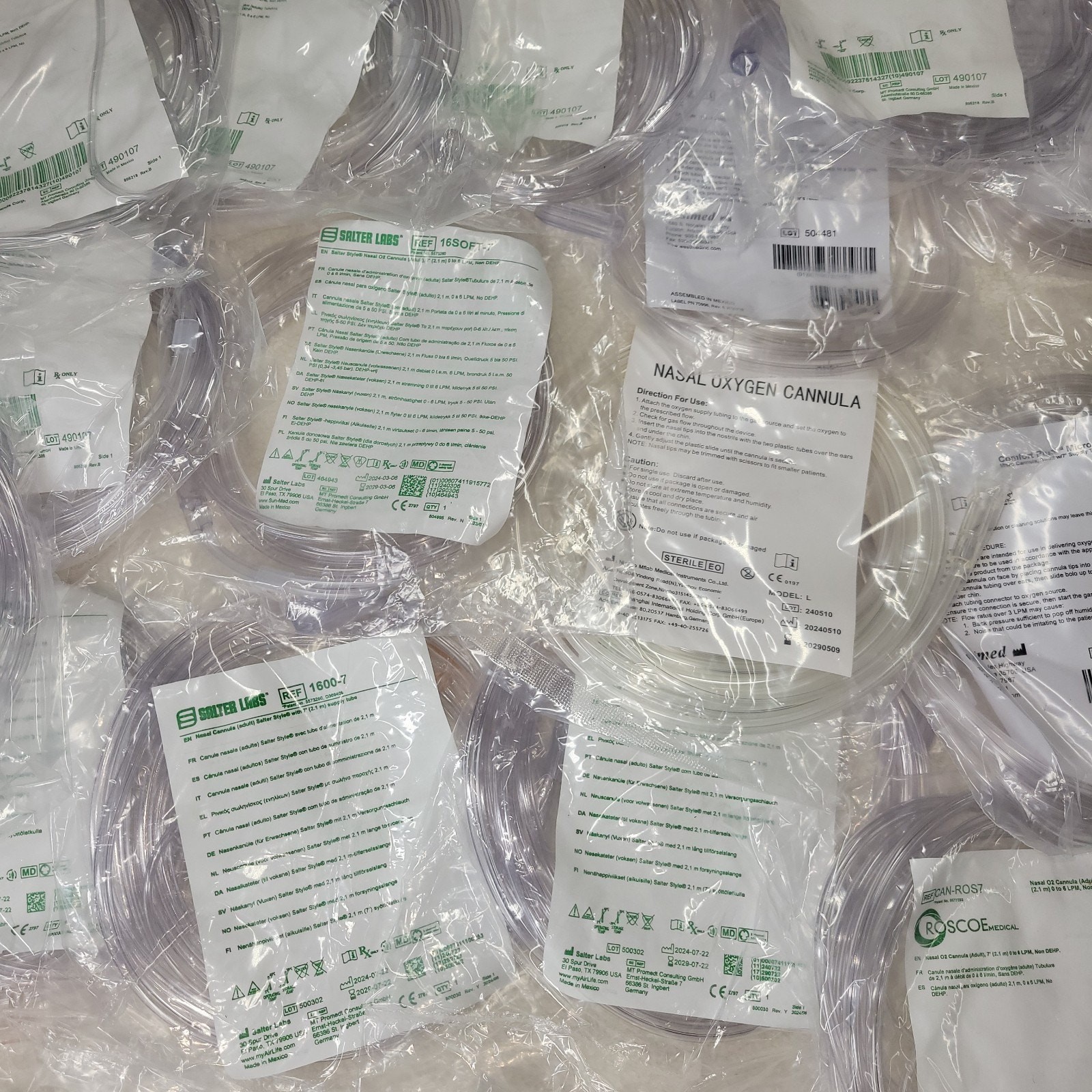 Cannula Lot of 44 Home Medical Oxygen Medicine Cannulas
