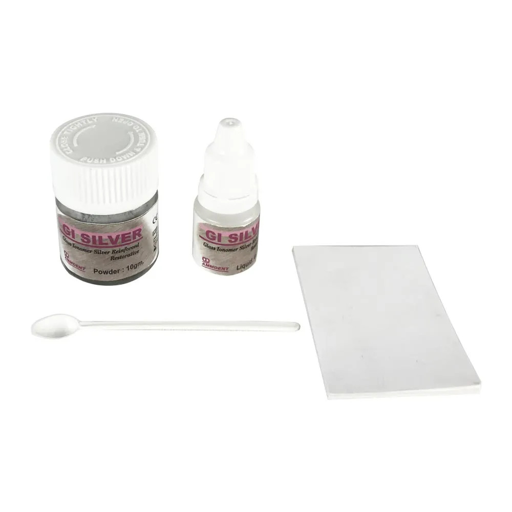Ammdent GI Silver Reinforced Restorative Cement reinforced with spherical silver