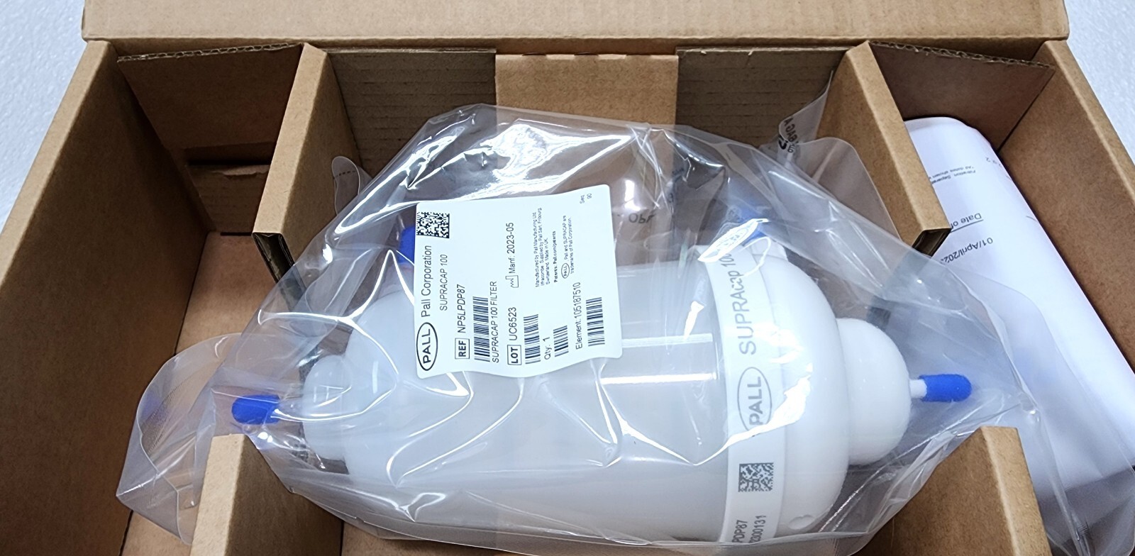 CYTIVA NP5LPDP87 PALL Supracap 100 depth filter capsule, in-line style, 5 in