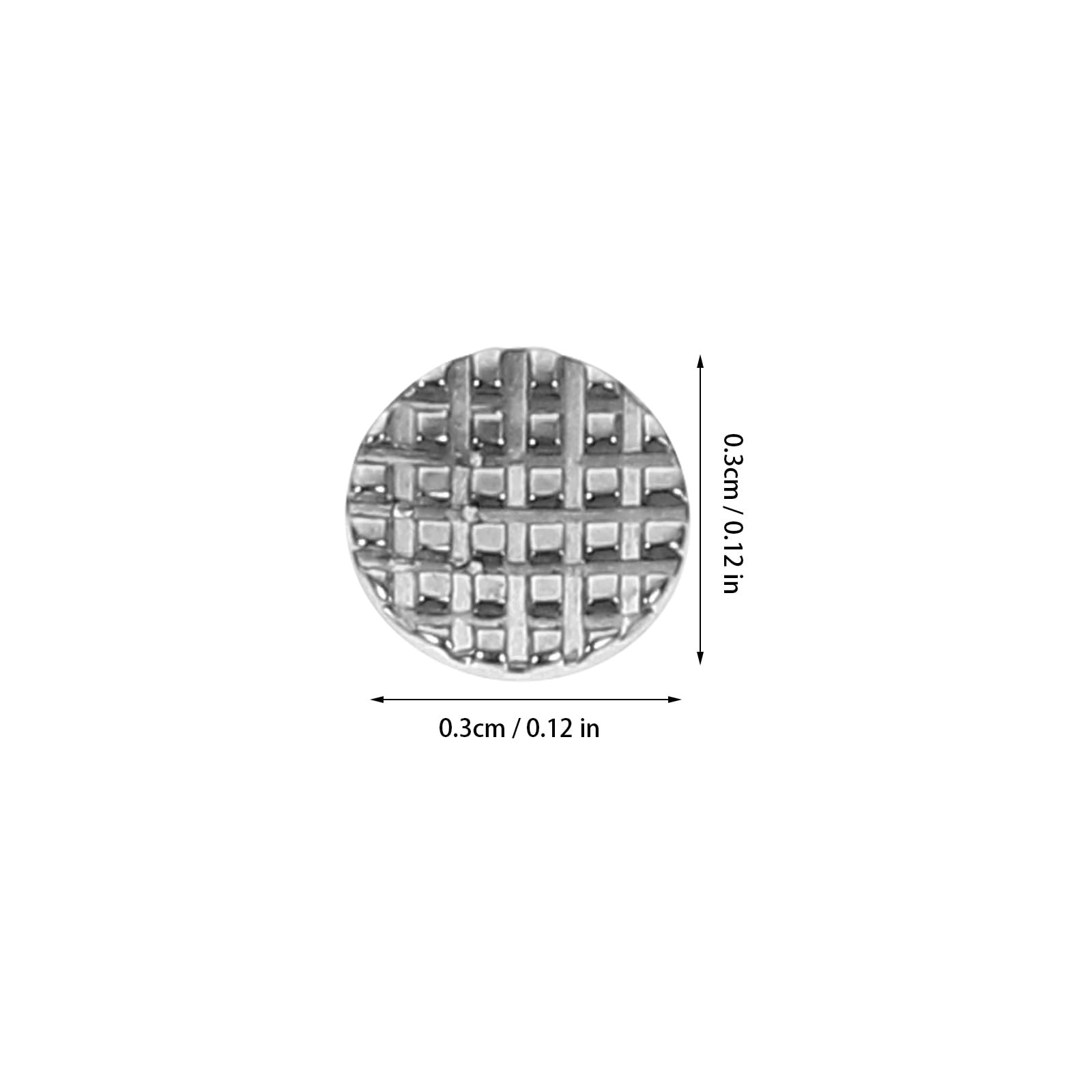 Healifty 30pcs Dental Orthodontic Lingual Buttons Bondable Round Base