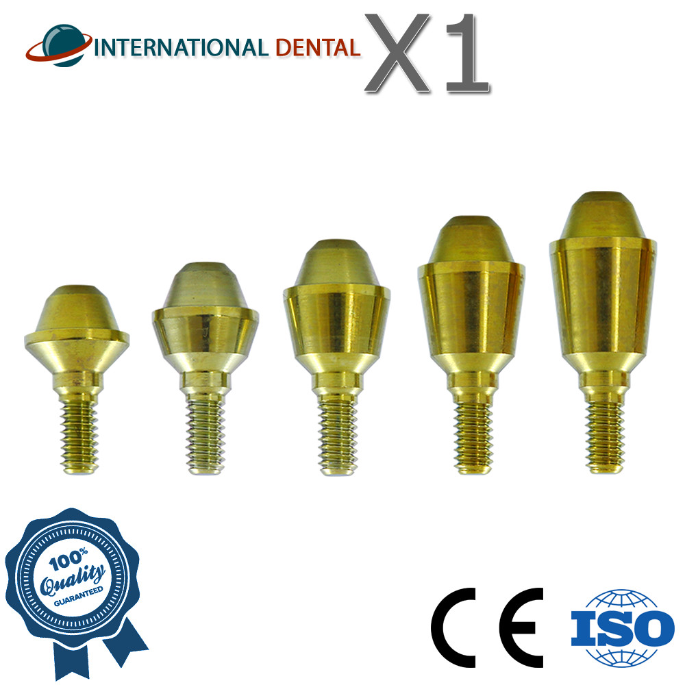 Straight Multi Unit Titanium Adapter Head Ø4.5 Int Hex 2.42mm Dental Fixture