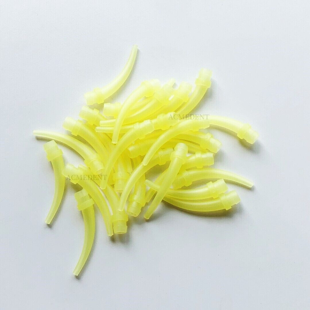 Intra Oral Tips Delivery Impressions Accurate Dispener Tip Dental Yellow Horn