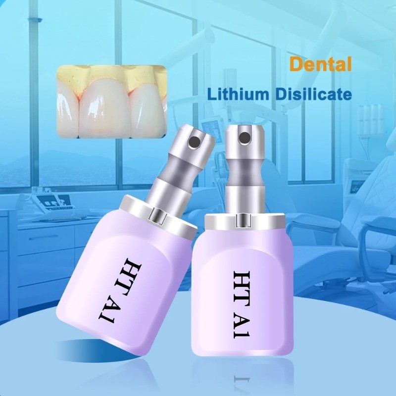 Dental Lithium Disilicate C14 Glass Ceramic Blocks HT/LT for CAD CAM Veneer 5Pcs