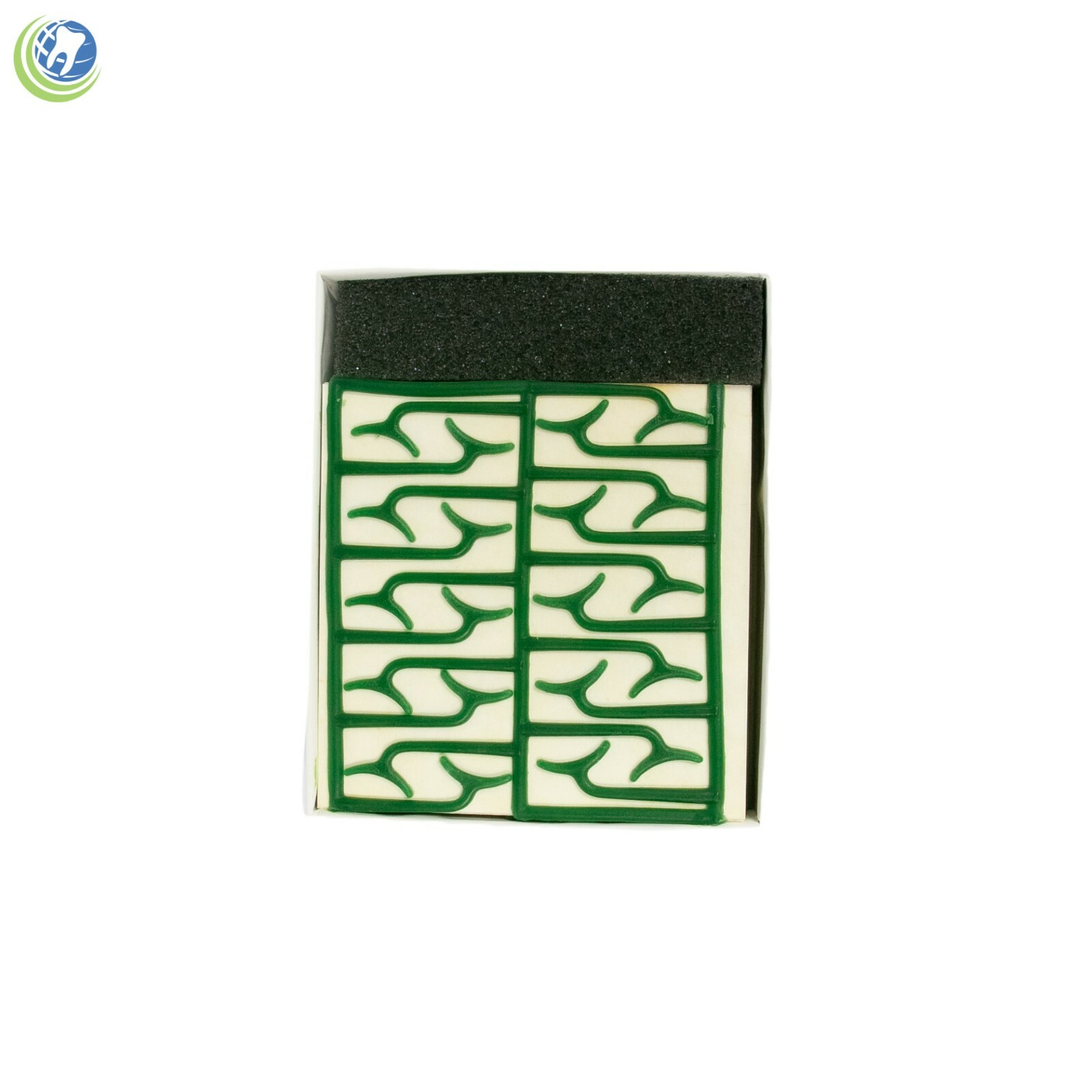 Dental Lab Wax Clasps Bonyhard Roach Large 10 Sheets (200 Clasps) Green