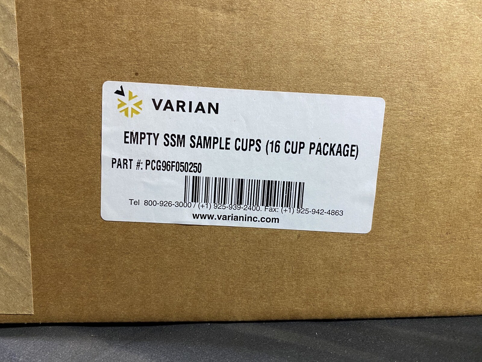 VARIAN Empty SSM Filter Sample Cups PCG96F050250 (16/pk)
