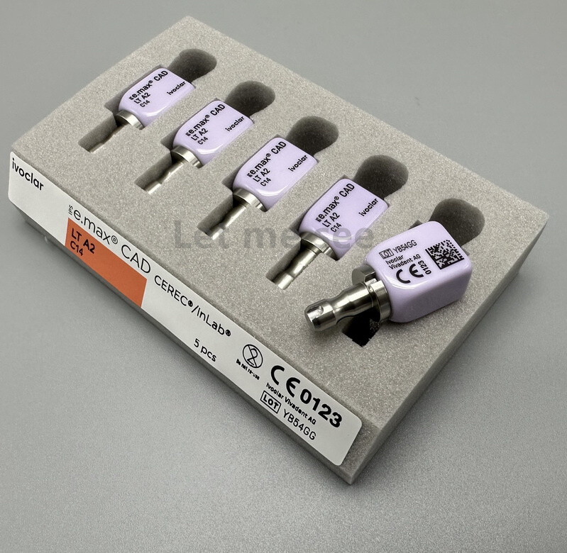 IVOCLAR E.max Cad Dental CEREC InLab Glass Ceramics Blocks ABUTMENT Refill 1~5pc
