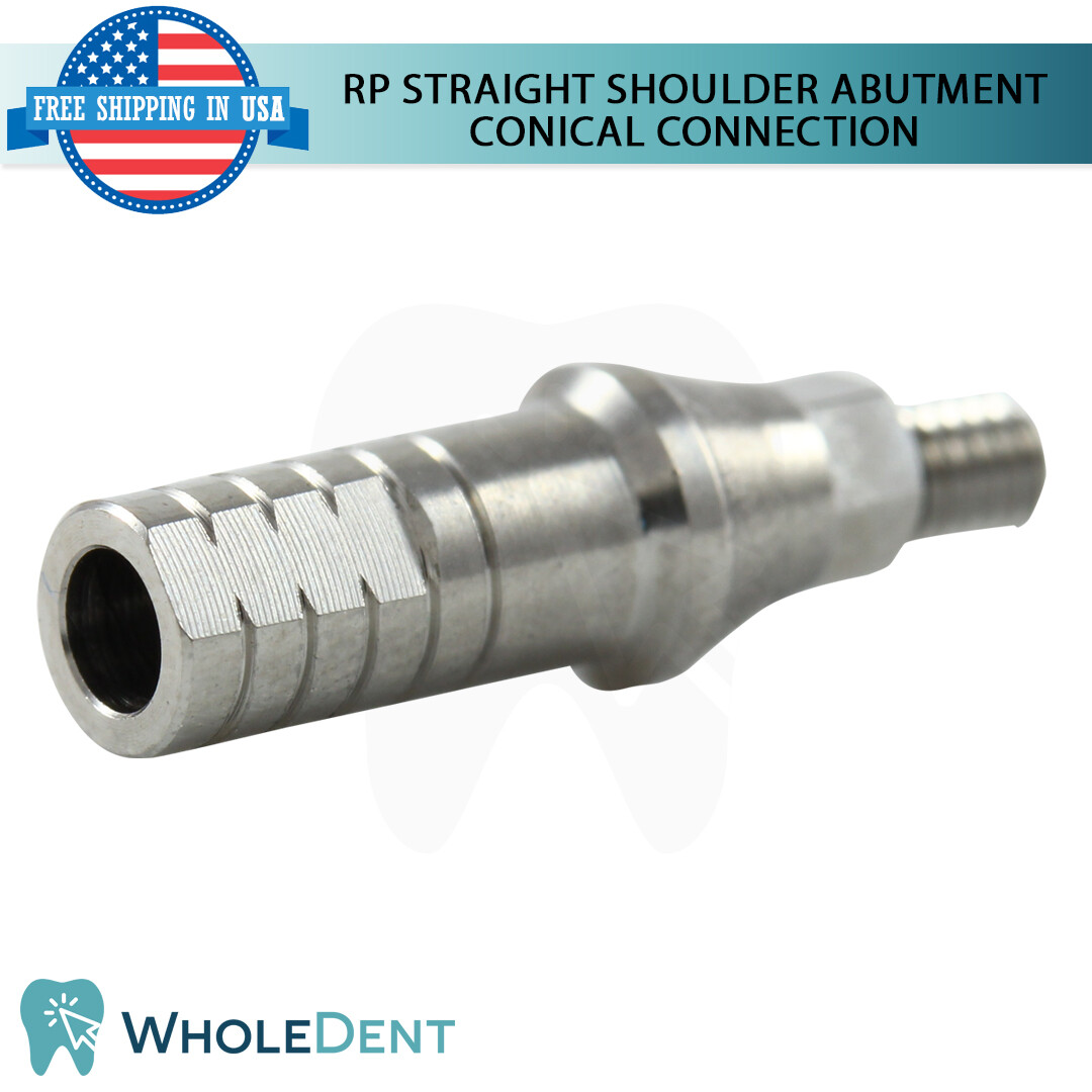 10x Regular Platform Conical Connection Straight Shoulder Abutment Ø4.0mm Dental