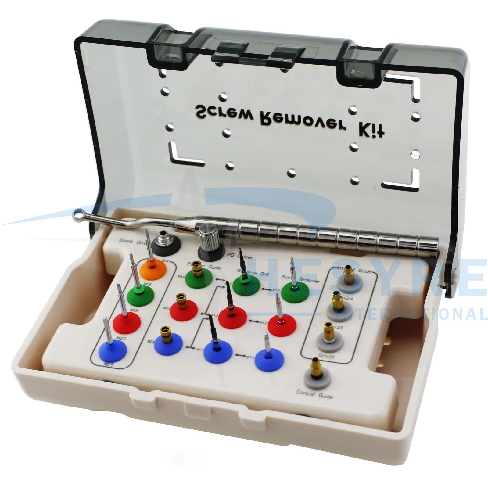 Universal Dental Broken Screw Removal Kit Reverse Drill Screwdrivers