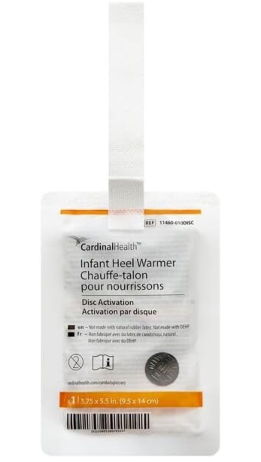 Cardinal Health™ Infant Heel Warmer, Squeeze Activated, 4inx4in, Case of 25
