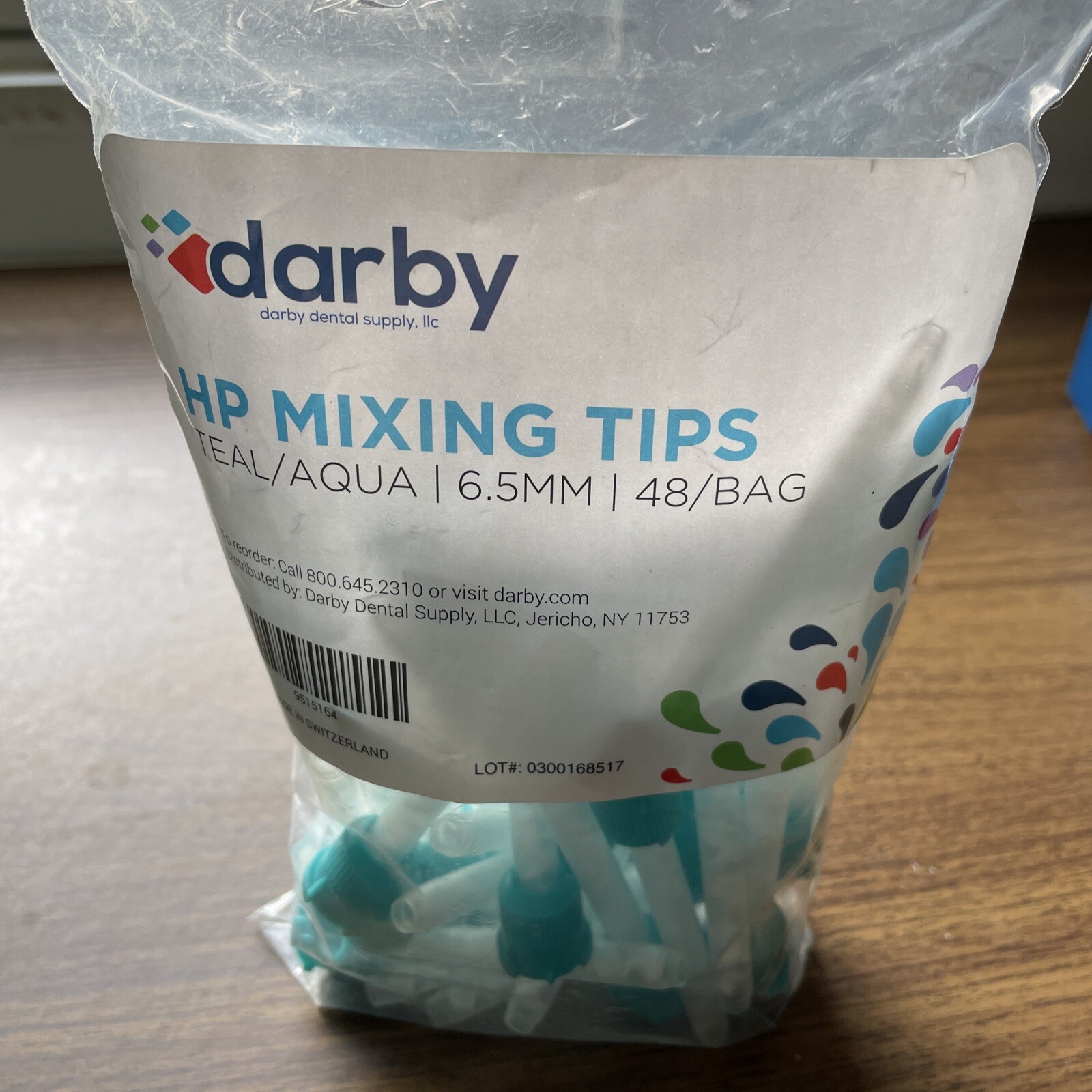 Dental HP Blue /TEAL Mixing Tips 6.5 mm Impression Heavy Body 48/bag