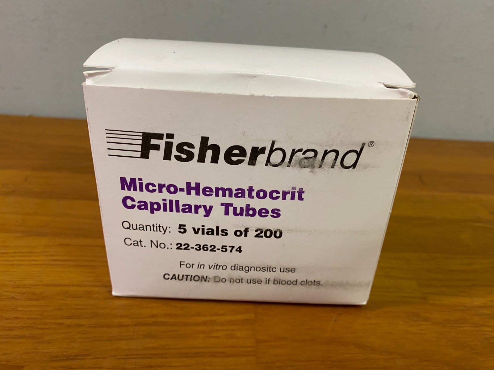 1000 Fisher Brand Micro-Hematocrit Capillary Tubes (Blue), Cat# 22-362-574