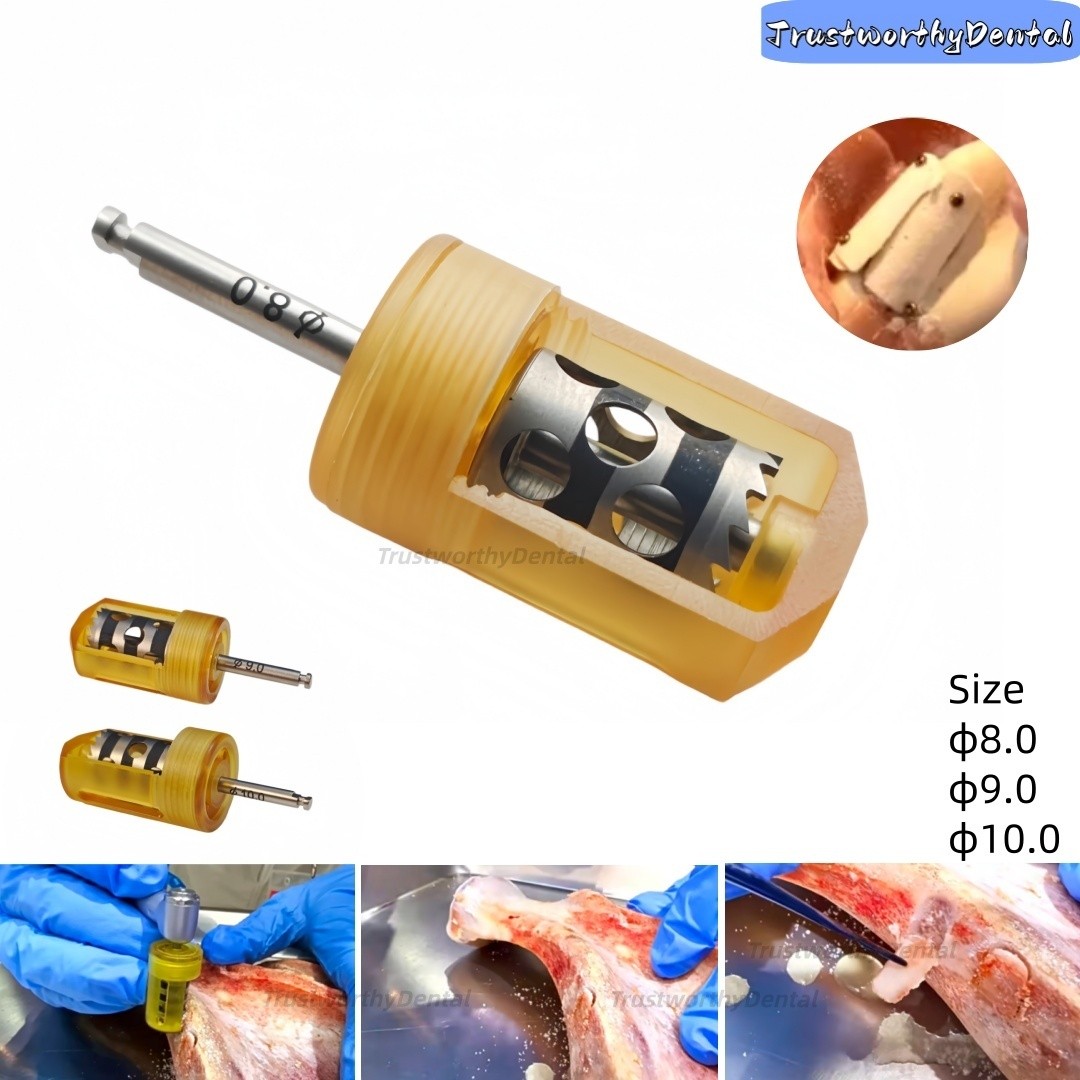 Dental Implant Bone Harvest Drill Semilunar Plastic milling cutter GBR Grafting