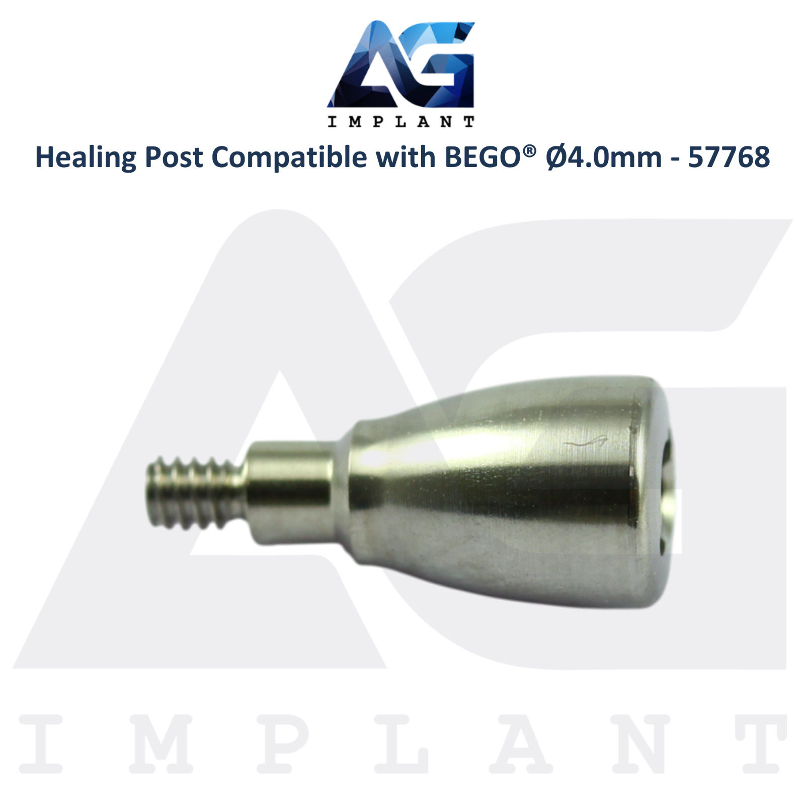 10 Titanium Healing Post BEGO® Compatible Ø4.0mm 57768 Soft Tissue Shaping