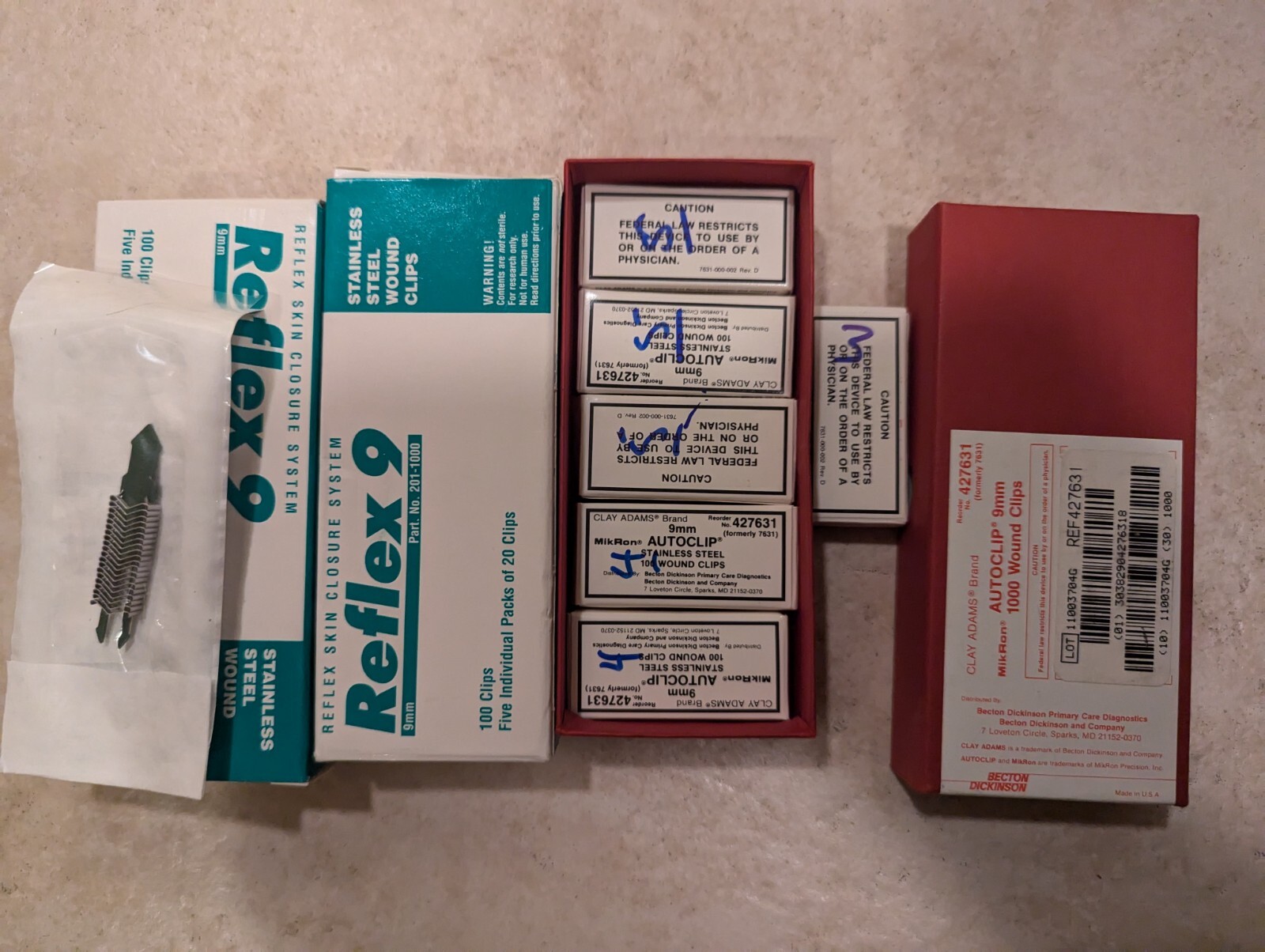 Clay Adams And FST Wound Clips (9mm)