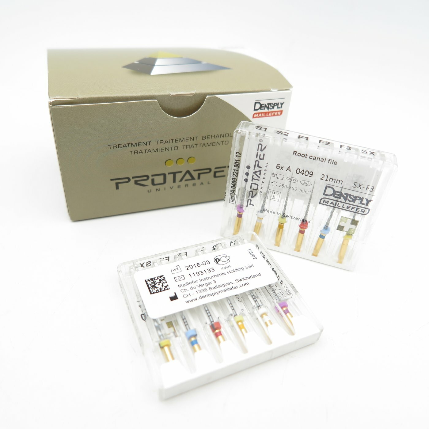 Dentsply Rotary ProTaper Universal Engine NiTi Files 21 mm SX-F3 (6 Files/Pack)