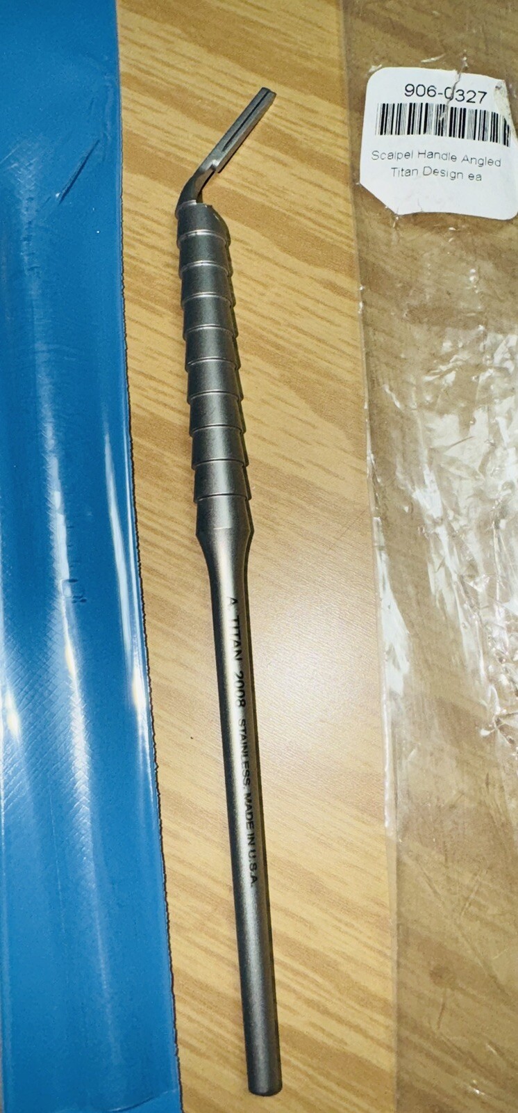 NEW ~ A. Titan Dental Instrument Scalpel Angled Handle USA