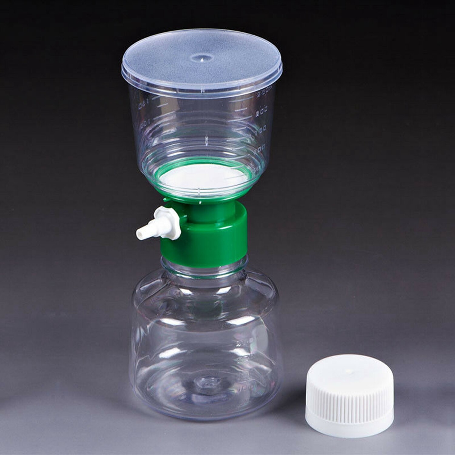 4pack Sterile Vacuum Filter Bottle Top Filter Units 250ml 0.22μm PES Membrane