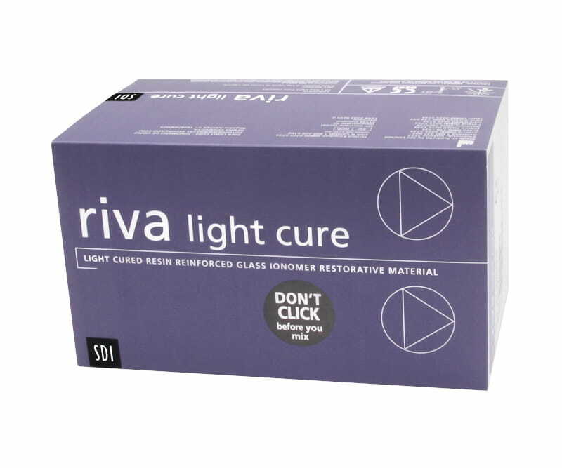 SDI Riva LC Light Cure Resin Reinforced Glass Ionomer Restorative 50 Capsule