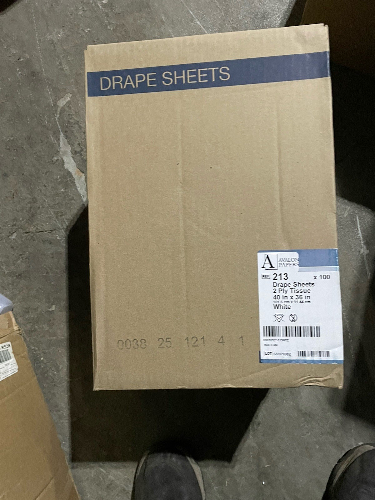 TIDI 213 DRAPE SHEETS 2 PLY TISSUE 40in X 36in WHITE