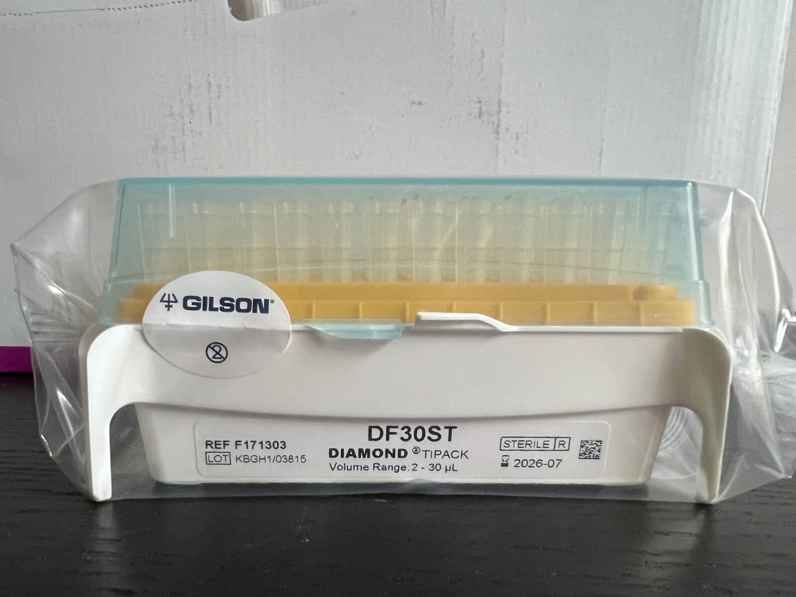 GILSON DIAMOND Pipette Tips DF30ST, 2-30 µL, 960 w/filter – Sterile 7/2026
