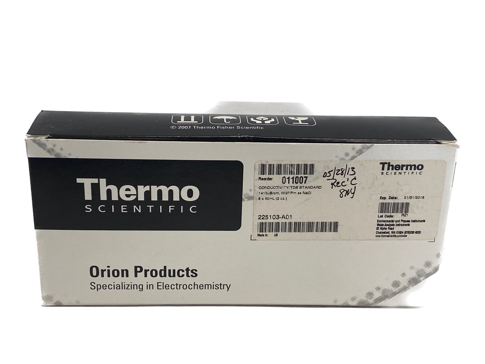 NOS (5/Pk) THERMO ORION Conductivity TDS Standard Solution 5x60mL 011007