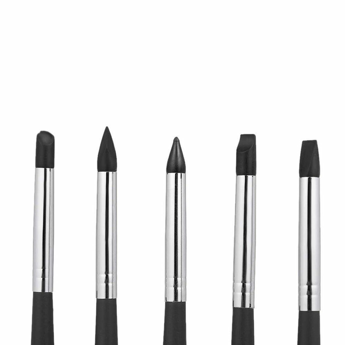 5 Pcs Dental Composite Silicone Brush Pen Resin Veneer Cement Porcelain Teeth