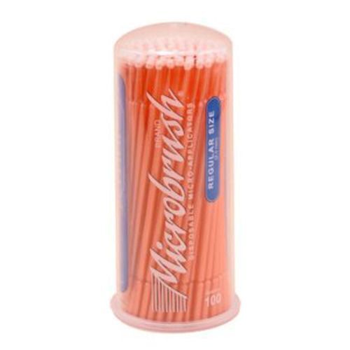 Microbrush Tube Series, Regular, Peach micro-applicators. 400 applicators, 4