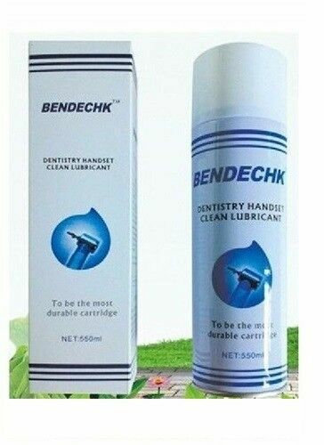 6x BENDECHK Clean Lubricant Handpiece Spray 550mL for KAVO,MIDWEST,NSK W/ NOZZLE