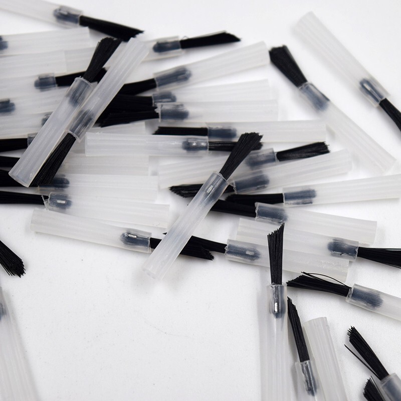 500 Pcs Dental Composite Micro Brush Applicator Tips + 5 Pcs Cleaning Handle Use