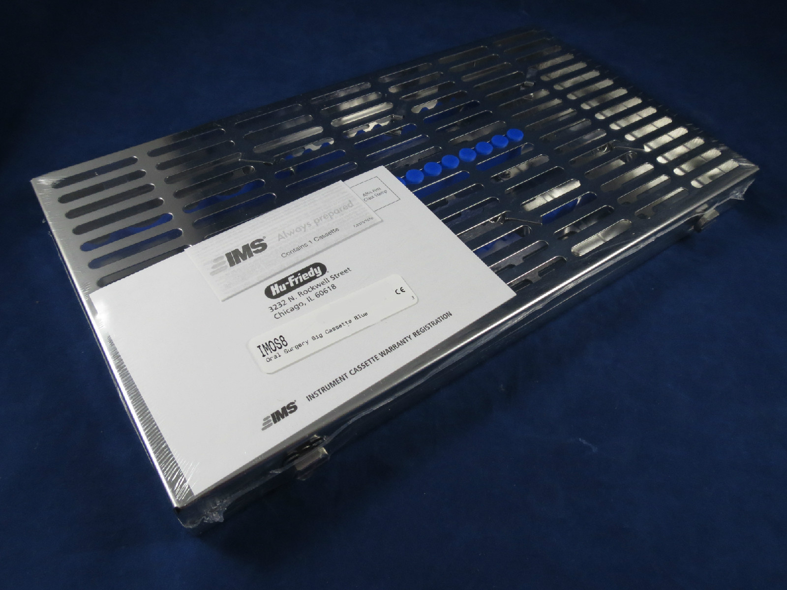 Oral Surgery Cassette 12 Instruments Blue 8″ x 14.5″ x 1.25″ IMOS8 HU FRIEDY