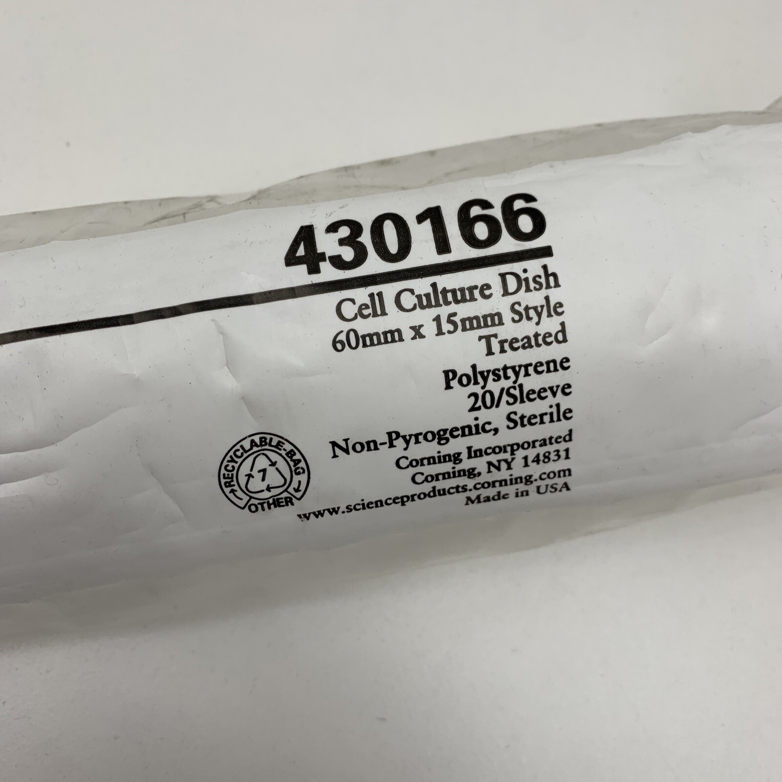 (40) Corning 430166 Treated Polystyrene Cell Culture Petri Dish 60mm x 15mm