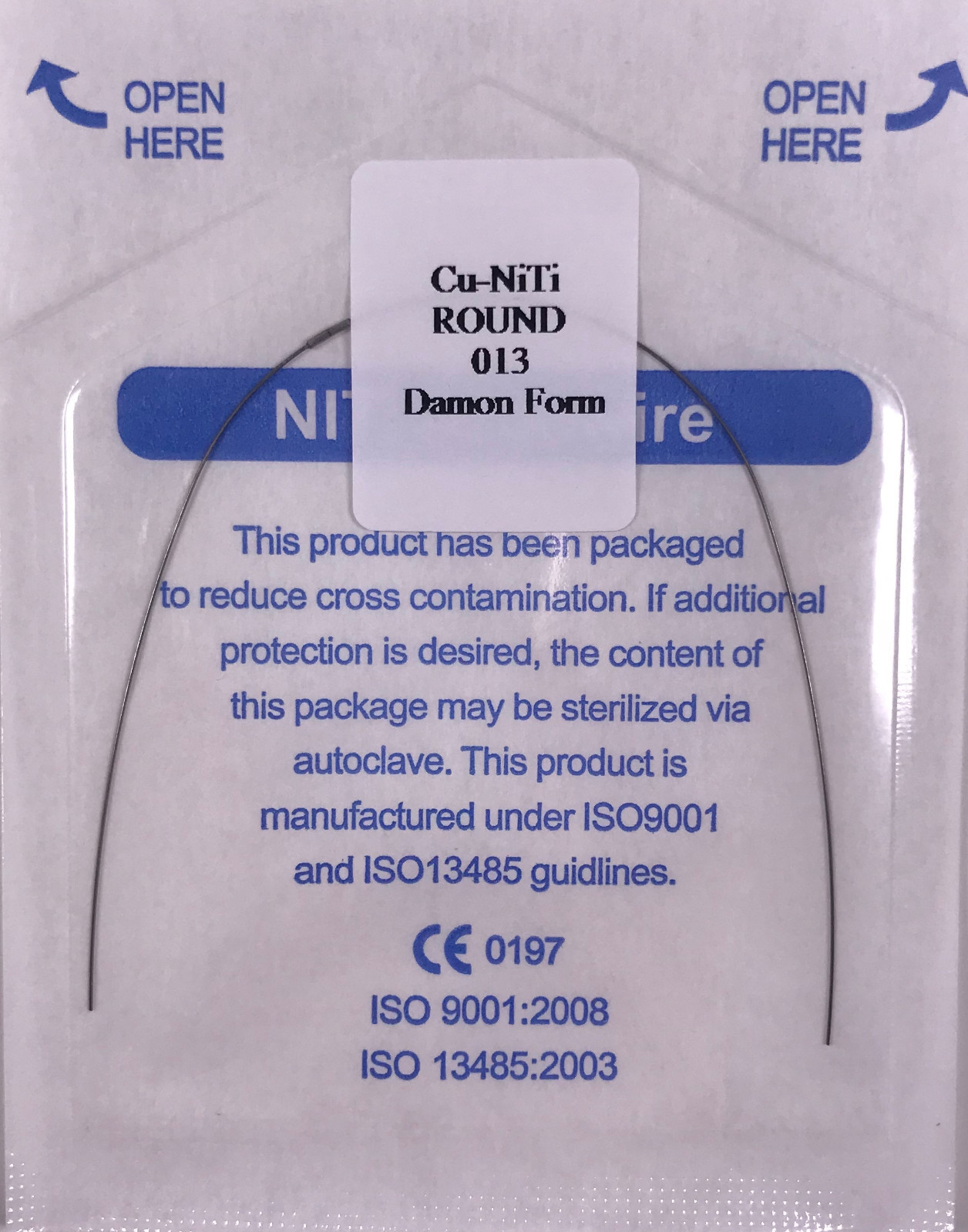 Dental Orthodontic Copper Cu-Niti Wires Arch Wires Round 0.013″ Damon Form